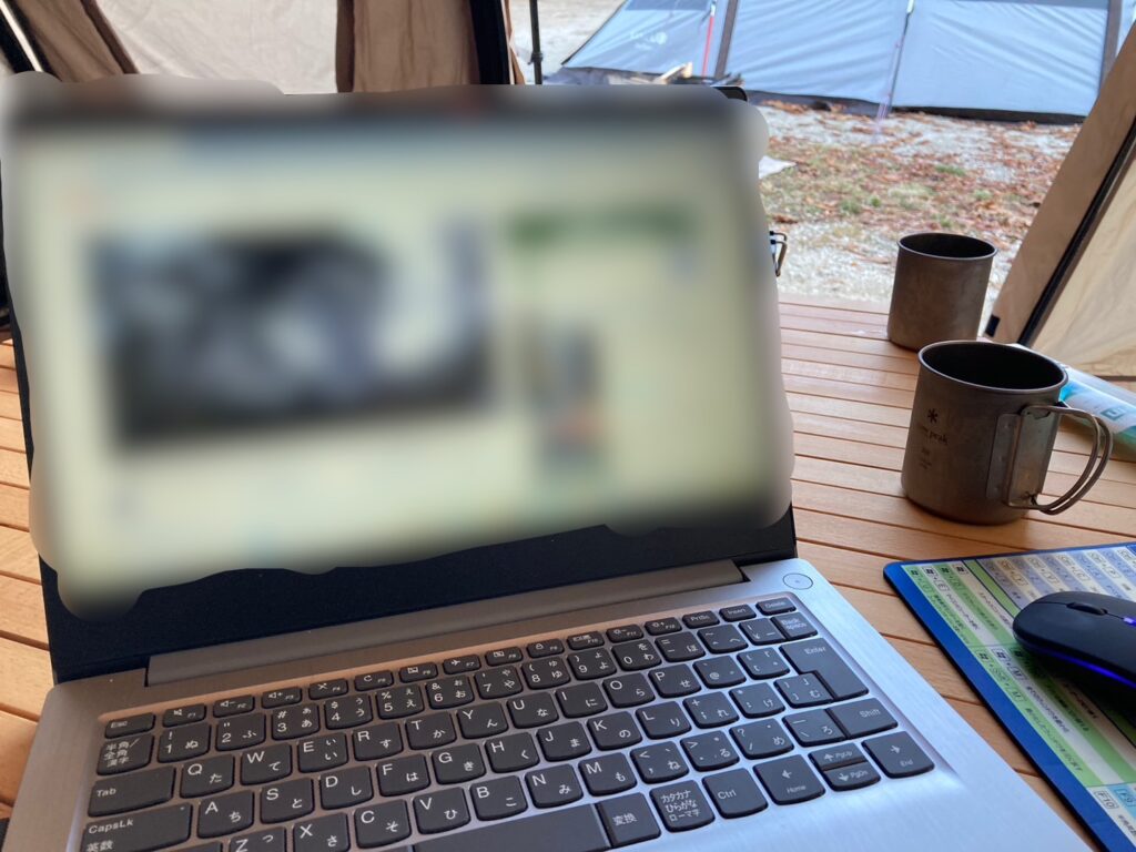 テザリングをしてキャンプでWi-Fiに繋いでYouTube視聴